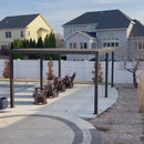 PURPLE LEAF Athena Outdoor Louvered Pergola Adjustable Metal Roof Bronze Hardtop Gazebo Patio Pavilion