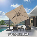 Clearance - PURPLE LEAF OPEN BOX Outdoor Umbrella Tiltable Patio Umbrella