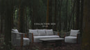 PURPLE LEAF Hailar U-Shaped Patio Conversation Set with Genuine Teak Cushions and Pillows Olefin Rope Backres Outdoor Couch Sets for Porch Garden