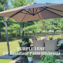 PURPLE LEAF UV Resistant Affordable Patio Outdoor Umbrella with Recycled Fabric