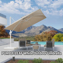 Clearance - PURPLE LEAF OPEN BOX White Outdoor Economical Patio Umbrellas