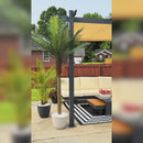 PURPLE LEAF Outdoor Retractable Pergola with Sun Shade Canopy Patio Aluminum Pergola With Curtains