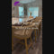 PURPLE LEAF Bar Stools Set of 2 Rattan Bar Stools with Cushions AluminumBar Chairs for Outdoor or Indoor Kitchen Bar Stools