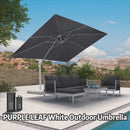 Clearance - PURPLE LEAF OPEN BOX White Outdoor Economical Patio Umbrellas