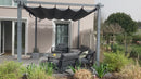 Clearance - PURPLE LEAF Outdoor Retractable Pergola with Sun Shade Canopy Modern Backyard Deck