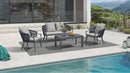 PURPLE LEAF Buler 4/8 Pieces Modern Patio Conversation Set with Rattan Chairs and Coffee Table Sofa for Poolside