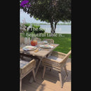 PURPLE LEAF Outdoor Dining Set All-Weather PE Rattan Outdoor Patio Furniture Set with Aluminum Frame