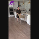 PURPLE LEAF Outdoor Bar Stools Set of 2 Rattan Bar Stools Counter Stools with Back and Cushions  for Patio, Garden, Kitchen