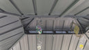 PURPLE LEAF Grey Hardtop Gazebo with Heavy Duty Galvanized Steel Double Roof with Netting and Curtains