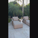 PURPLE LEAF Outdoor Chaise Lounge Chair Aluminum Patio Lounge Chair with Pillow Lounger Recliner Chiar for Beach Pool Lawn Tanning Lounge