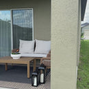 PURPLE LEAF Rivra 4-Piece Patio Conversation Set with Wicker Chairs and hick Sofa Cushions for Garden