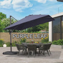 Clearance - PURPLE LEAF OPEN BOX Affordable Cantilever Umbrella for Patio