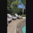 PURPLE LEAF Patio Chaise Lounge Chair  Aluminum Pool Lounge Chairs for Outdoor with 2 Cushions for Deck, Pool, Lawn, Garden, Courtyard, Porch