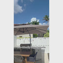 PURPLE LEAF Eco-friendly Fade Resistant Patio Umbrella High Quality Cantilever Umbrella