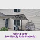 PURPLE LEAF Eco-friendly Affordable Patio Umbrella UV Resistant Sustainable Yard Umbrellas