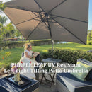PURPLE LEAF UV Resistant Left-right Tilting Patio Umbrella Swivel Outdoor Umbrella