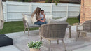 PURPLE LEAF Buler 4/8 Pieces Modern Patio Conversation Set with Rattan Chairs and Coffee Table Sofa for Poolside