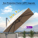PURPLE LEAF UV Resistant Affordable Patio Outdoor Umbrella with Recycled Fabric