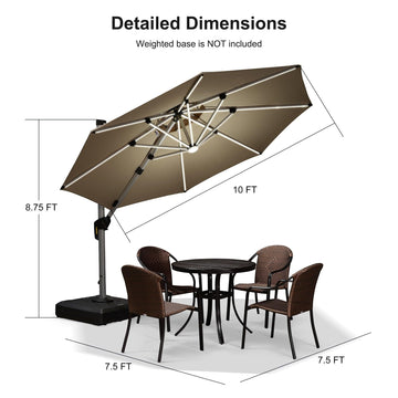 free standing patio umbrella clearance Open-Box Round Solar LED Mach Smash SLP Casting The PURPLE LEAF 15 Range Gear Size:4