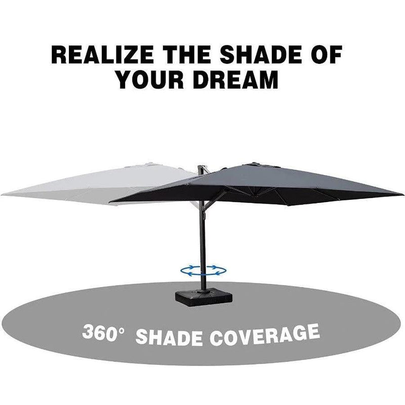 PURPLE LEAF 10 ft / 11 ft / 12 ft / 9 x 12 ft / 10 x 13 ft Square Patio Sydney Style Umbrella