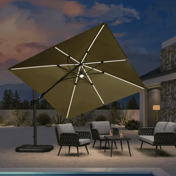 Open-Box Square Tiltable Patio Umbrella