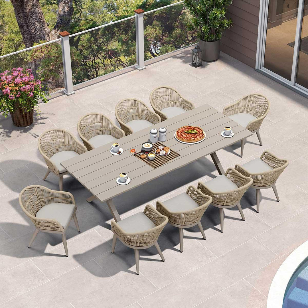 Patio Furniture Atlanta Corner Dining Set Blue Diamond Atlanta