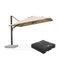 PURPLE LEAF Outdoor Sun Heavy Duty Large Cantilever Umbrella with Base
