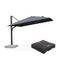 PURPLE LEAF Outdoor Sun Heavy Duty Large Cantilever Umbrella with Base
