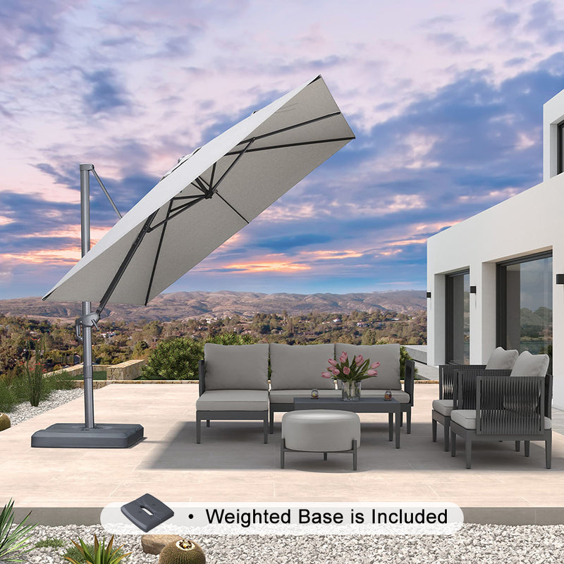 PURPLE LEAF UV Resistant Patio Umbrella Affordable Outdoor Umbrella with Base