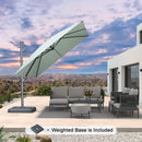 PURPLE LEAF UV Resistant Patio Umbrella Affordable Outdoor Umbrella with Base