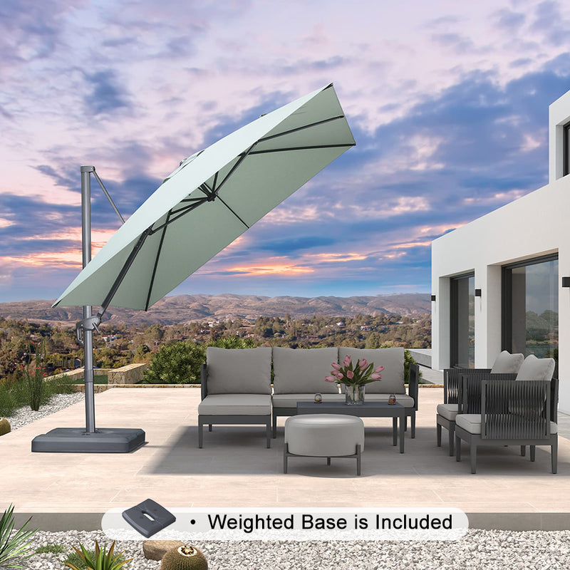 PURPLE LEAF UV Resistant Patio Umbrella Affordable Outdoor Umbrella with Base