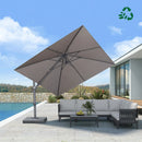 PURPLE LEAF UV Resistant Left-right Tilting Patio Umbrella Swivel Outdoor Umbrella