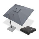 PURPLE LEAF UV50+ Fade Resistant Cantilever Umbrella, Patio Umbrellas with Base