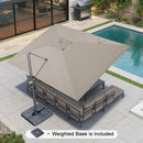 PURPLE LEAF UV Resistant Patio Umbrella Affordable Outdoor Umbrella with Base