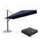 PURPLE LEAF Outdoor Sun Heavy Duty Large Cantilever Umbrella with Base
