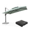 PURPLE LEAF UV50+ Fade Resistant Cantilever Umbrella, Patio Umbrellas with Base