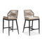 PURPLE LEAF Bar Stool Set of 2, Modern Counter Stool & Bar Stools with Cushions, Isand Bar Stools.