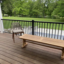 PURPLE LEAF 7/9/11 Pieces Dining Set Patio Metal Rectangular Table and Wicker Rattan Chairs - Purple Leaf Garden