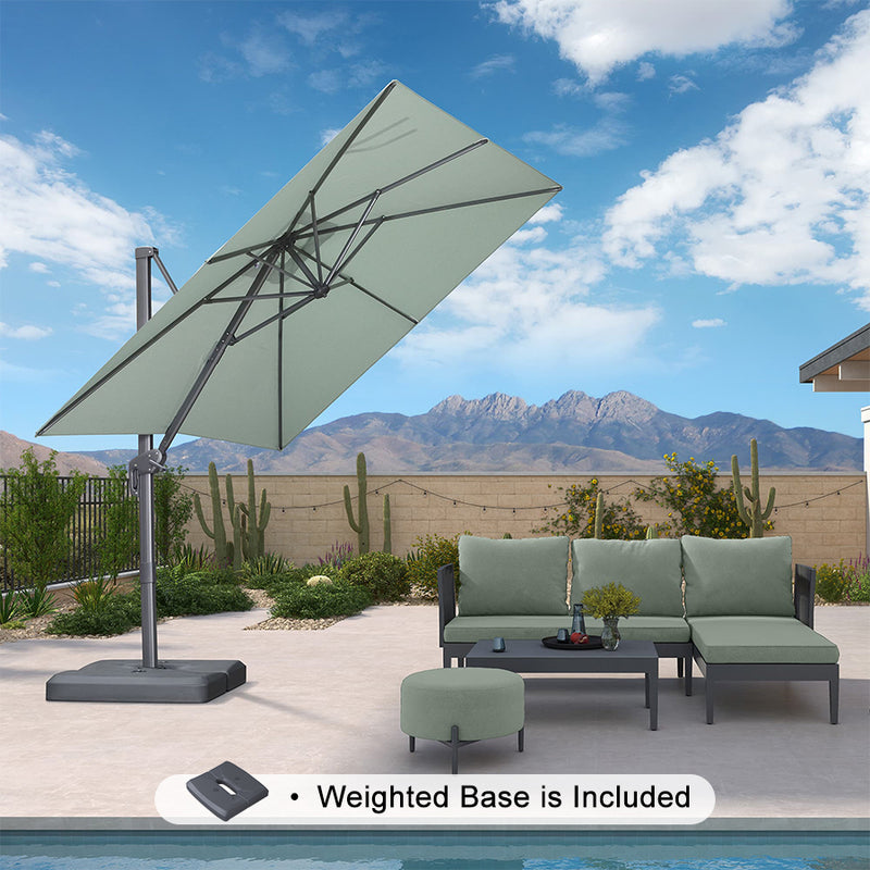 PURPLE LEAF UV Resistant Patio Umbrella Affordable Outdoor Umbrella with Base
