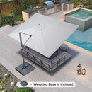 PURPLE LEAF UV Resistant Patio Umbrella Affordable Outdoor Umbrella with Base