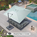 PURPLE LEAF UV Resistant Patio Umbrella Affordable Outdoor Umbrella with Base