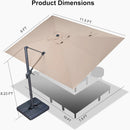 PURPLE LEAF UV Resistant Affordable Patio Outdoor Umbrella with Recycled Fabric