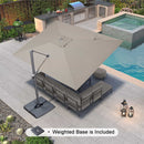 PURPLE LEAF UV Resistant Patio Umbrella Affordable Outdoor Umbrella with Base