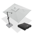 PURPLE LEAF UV50+ Fade Resistant Cantilever Umbrella, Patio Umbrellas with Base