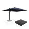 PURPLE LEAF Outdoor Sun Heavy Duty Large Cantilever Umbrella with Base