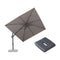 PURPLE LEAF UV Resistant Patio Umbrella with Base, Left-Right Tilt & 360° Swivel