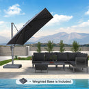 PURPLE LEAF UV Resistant Patio Umbrella Affordable Outdoor Umbrella with Base