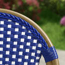 OPEN BOX I PURPLE LEAF Bistro Chair (Set of 2) French Hand-Woven Wicker Chairs