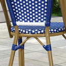 OPEN BOX I PURPLE LEAF Bistro Chair (Set of 2) French Hand-Woven Wicker Chairs