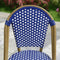 OPEN BOX I PURPLE LEAF Bistro Chair (Set of 2) French Hand-Woven Wicker Chairs